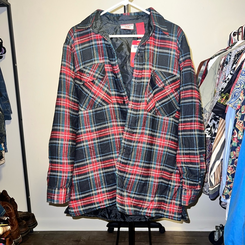 NWT vintage Appalachian trail flannel jacket size large